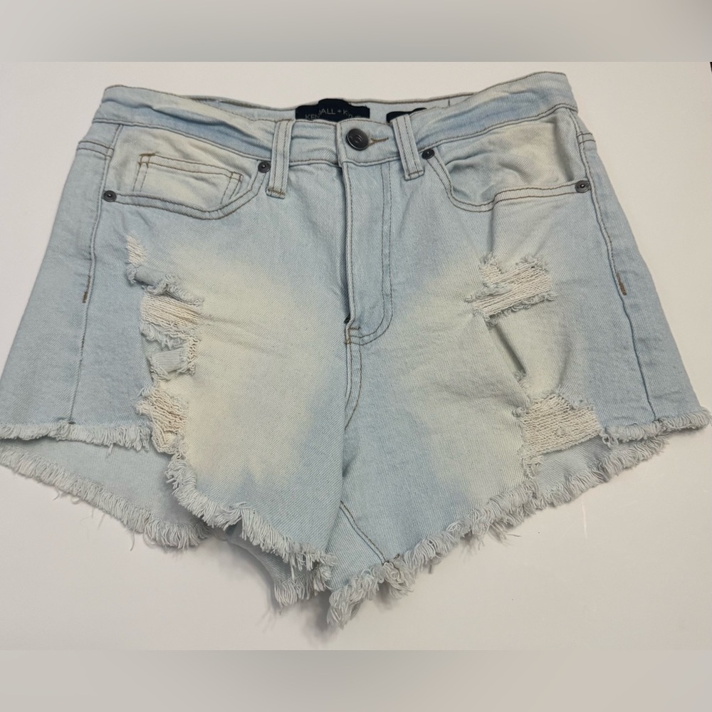 Kendall & Kylie Blue Distressed Jean Shorts NWOT